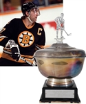 Ray Bourques 1988-89 "Bruins Radio Network Three Star Award" Second Star Trophy with His Signed LOA (15")