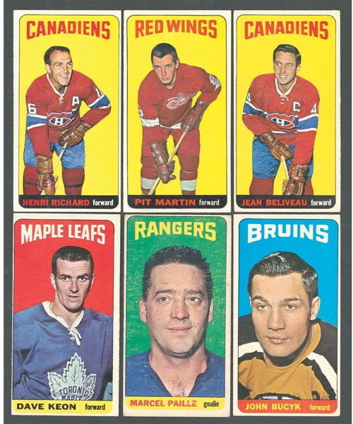 1964-65 Topps Hockey Tall Boys Starter Set (75/110)