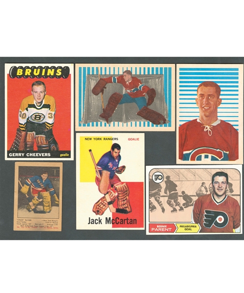 1950s-1980s Parkhurst, Topps and O-Pee-Chee Hockey Goalie Rookie Card (24) and Other Goalie Card (27) Collection