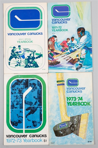 Vancouver Canucks 1970-71 to 2001-02 Media Guide Collection of 31 (Complete Run)