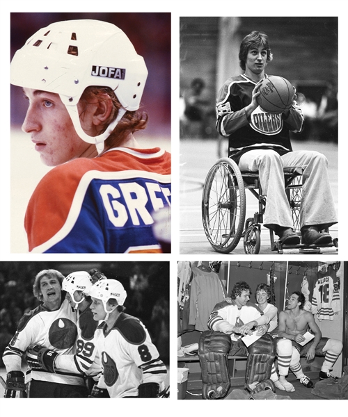 Wayne Gretzky 1978-79 WHA Edmonton Oilers 35mm B&W Negative Collection of 100