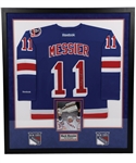 Mark Messier Signed New York Rangers 1993-94 Stanley Cup Champions Jersey Framed Display (42" x 47")