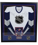 Wayne Gretzky Signed 1999 NHL All-Star Game Limited-Edition Jersey Framed Display #99/99 with UDA COA - "1999 All-Star Game MVP" Annotation (42" x 47")
