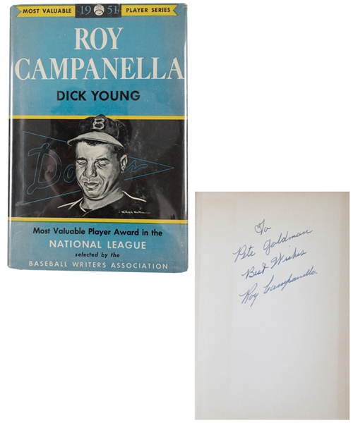 Deceased HOFer Roy Campanella Brooklyn Dodgers Signed 1952 Hardcover Book (Pre-Accident) with Beckett LOA