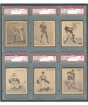1933-34 World Wide Gum Ice Kings V357 PSA-Graded Hockey Card Collection of 24 Including Joliat, Clancy, Bailey RC and Primeau RC