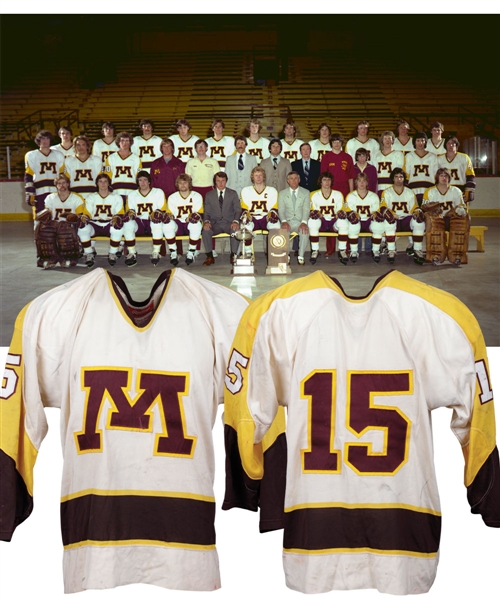 Dave Terwilligers 1978-79 WCHA University of Minnesota Golden Gophers Game-Worn Jersey - Worn in National Championships Season!