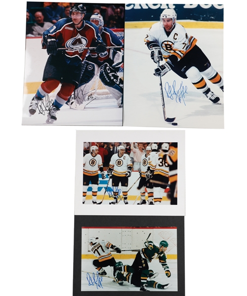 Ray Bourques Signed Boston Bruins and Colorado Avalanche Photo Collection of 56 with His Signed LOA
