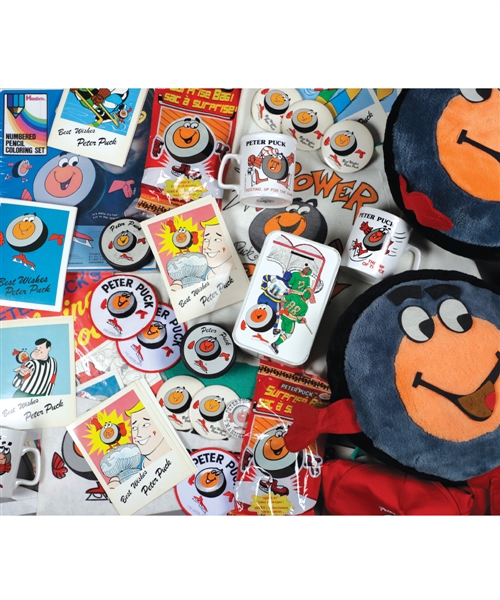 Massive Vintage Peter Puck Memorabilia Collection Including Watch, Fan Club Ring, Plush Dolls, Banks and Much More!