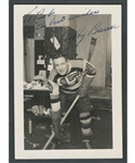 Deceased HOFer Bobby Bauer Signed Boston Bruins Photo from the E. Robert Hamlyn Collection