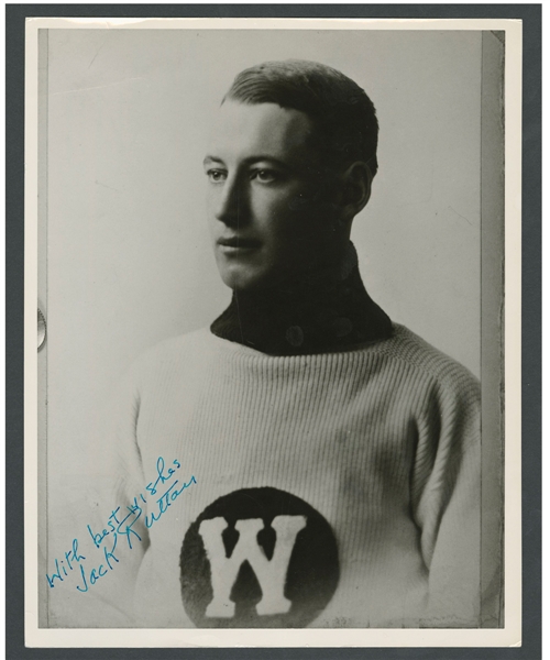 Deceased HOFer Jack Ruttan Signed Winnipeg Hockey Club Photo from the E. Robert Hamlyn Collection