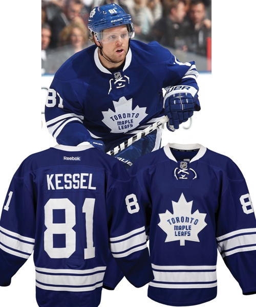 Phil Kessels 2011-12 Toronto Maple Leafs Game-Worn Third Jersey