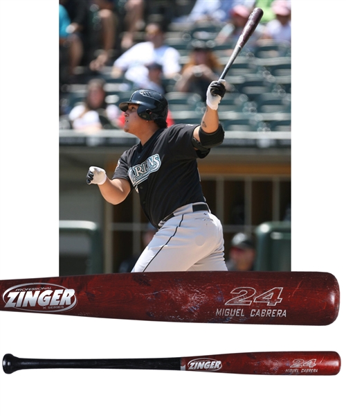 Miguel Cabreras 2005-07 Florida Marlins Zinger Game-Used Bat with PSA/DNA LOA (GU 9)