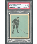 1933-34 Hamilton Gum V288 Hockey Card #27 HOFer Aurele Joliat - Graded PSA 4