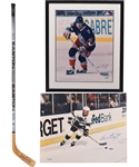 Wayne Gretzky Signed Easton Stick and Los Angeles Kings and New York Rangers Signed Photos - All from UDA