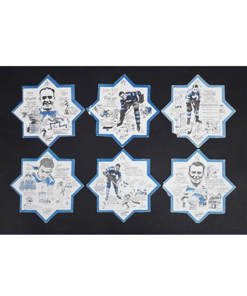 1932-33 Toronto Maple Leafs OKeefes Coasters Near Set (16/20)