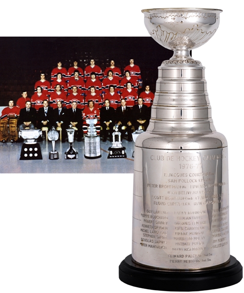 Jean Beliveaus 1976-77 Montreal Canadiens Stanley Cup Championship Trophy from His Personal Collection with Family LOA (13")