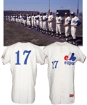 Montreal Expos 1969 Inaugural Season #17 Game-Issued Jersey and Pants from the Collection of Senator Normand Grimard