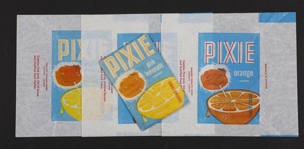 1962 Parkhurst Fish Trading Card Pack and Pixie Wrappers (3 Variations)