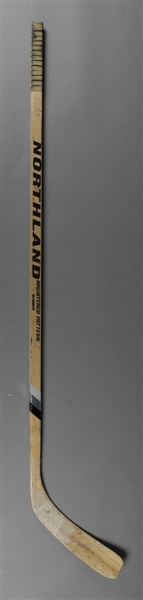 Mike "Shakey" Waltons 1977-78 Vancouver Canucks Game-Used Team-Signed Stick by 20+ Including Walton, Ridley and Maniago