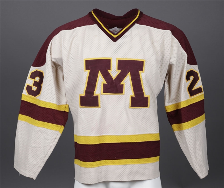 Roger Bowes 1985-86 WCHA University of Minnesota Golden Gophers Game-Worn Jersey - One-Year Style!