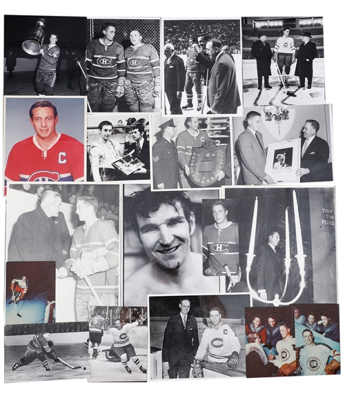 Jean Beliveaus Montreal Canadiens and Personal Photo Collection of 1200+ from His Personal Collection with Family LOA