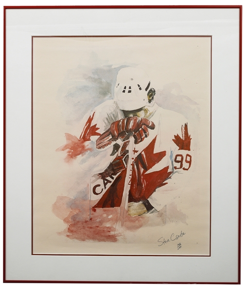 Wayne Gretzky "1984 Canada Cup" Limited-Edition Framed Lithograph #146/250 by Steven Csorba (24" x 28") 