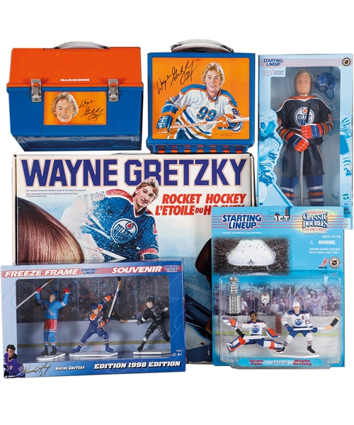 Wayne Gretzky Starting Lineup and Other Brands Hockey Figurines, "Buddy L" and "Overtime Hockey" Table Top Hockey Games and Much More!