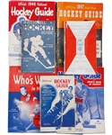 James C. Hendy 1932-51 Hockey Guides (8) Including 1932-33 First Edition
