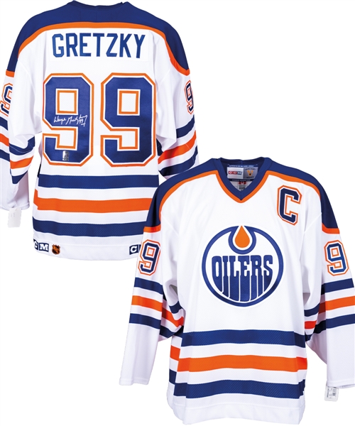 Wayne Gretzky Signed Edmonton Oilers Captains Home Jersey from WGA