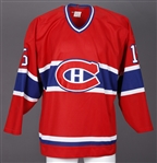 Paul DiPietros Mid-1990s Montreal Canadiens Game-Worn Jersey Obtained from Team with LOA