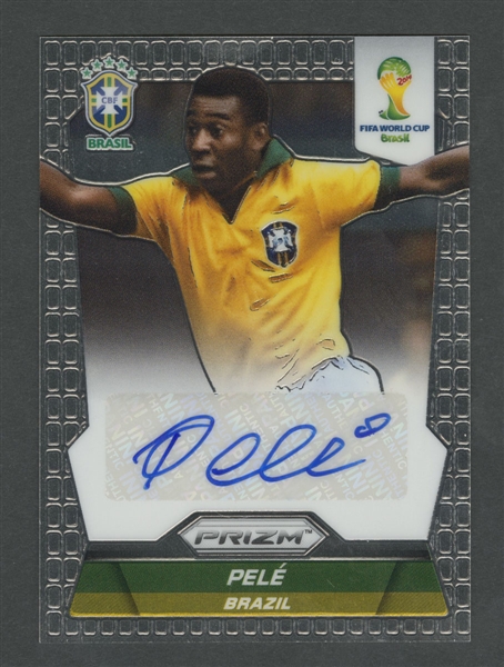 2014 Panini Prizm FIFA World Cup Card #S-PEL Pelé Signature Card