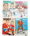 "Hockey Blueline" 1954-59 Magazine Collection of 30 Including 10 Signed Issues (Rocket Richard, Beliveau, Worsley and Others)