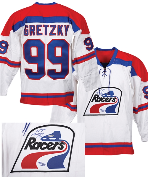 Wayne Gretzky Signed Indianapolis Racers Limited-Edition Home Jersey #99/250 with UDA COA