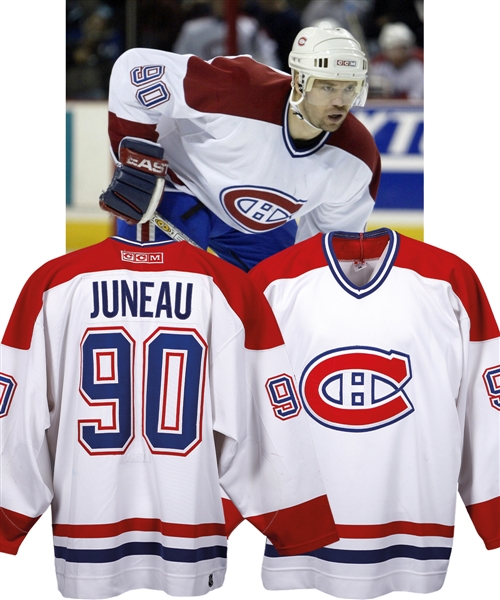 Joe Juneaus 2001-02 Montreal Canadiens Game-Worn Jersey