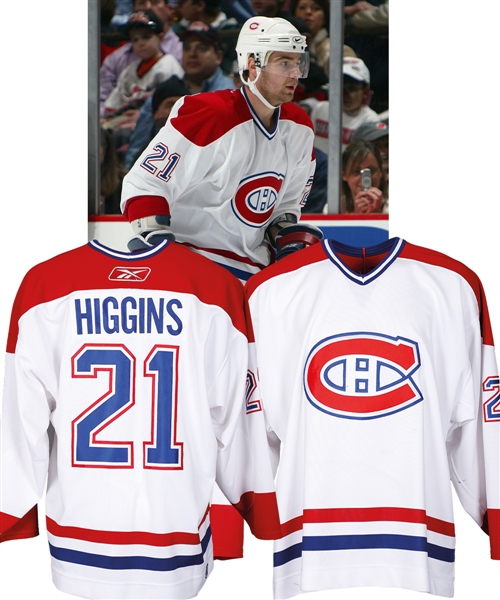 Chris Higgins 2005-06 Montreal Canadiens Game-Worn Rookie Season Jersey