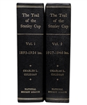 "The Trail to the Stanley Cup" Vol. 1 and Vol. 2 Leather-Bound Books Presented to HOFer Fred Hume