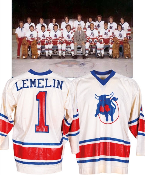 Reggie Lemelin’s 1979-81 CHL Birmingham Bulls Game-Worn Jersey with LOA