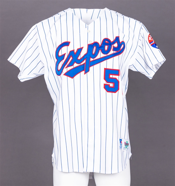 Mel Rojas Mid-1990s Montreal Expos Game-Worn Home Jersey