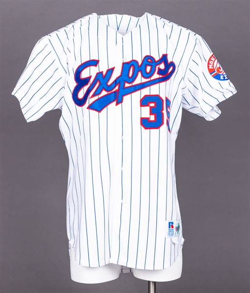 Mike Thurmans Late-1990s/Early-2000s Montreal Expos Game-Worn Home Jersey