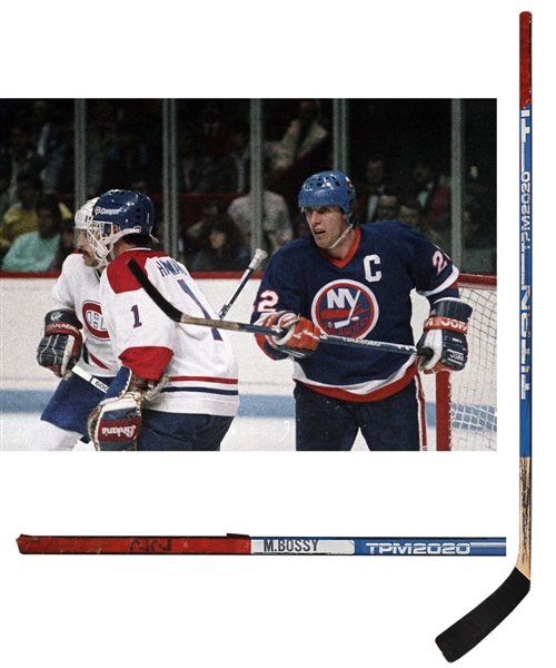 Mike Bossys 1986-87 New York Islanders Titan TPM 2020 Game-Used Stick