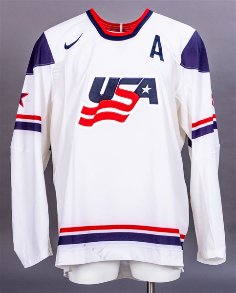 Kevin Shattenkirks 2009 IIHF World Junior Championship Team USA Game-Worn Alternate Captains Jersey with USA Hockey LOA - Photo-Matched!