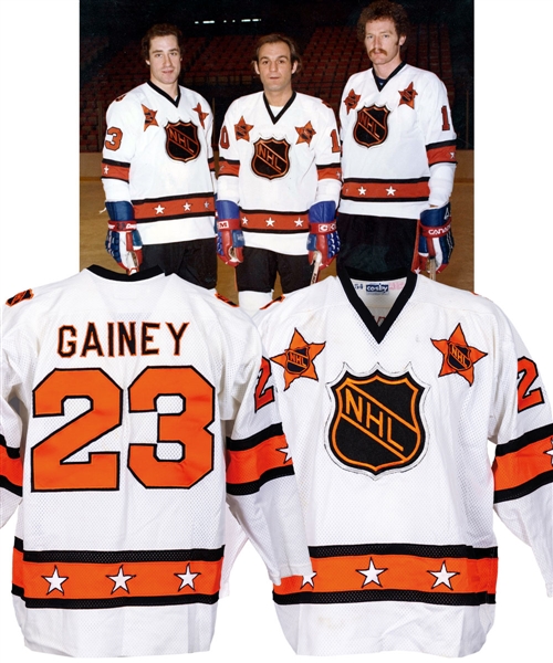 Bob Gaineys 1980 NHL All-Star Game Wales Conference Game-Worn Jersey from His Personal Collection with His Signed LOA