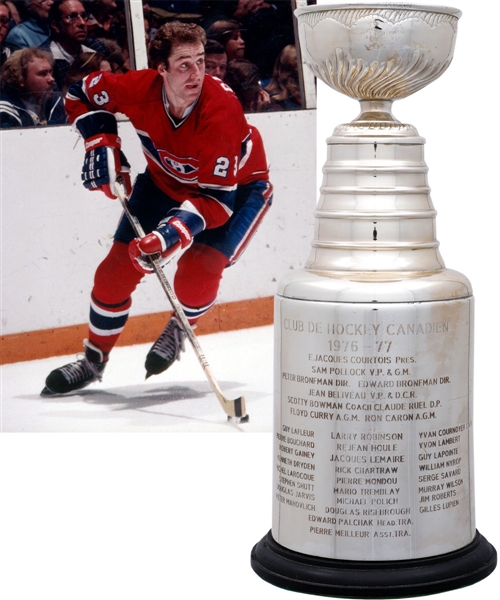Bob Gaineys 1976-77 Montreal Canadiens Stanley Cup Championship Trophy from His Personal Collection with His Signed LOA (13")