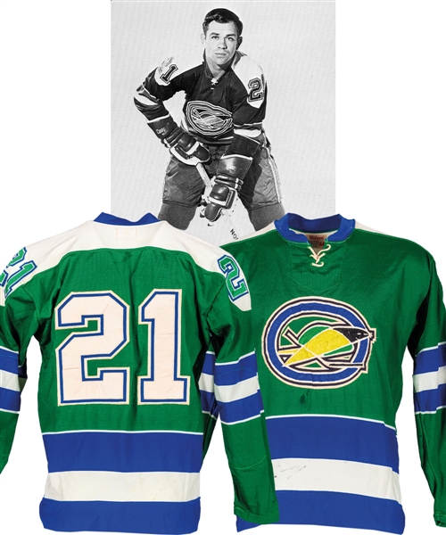 Bob Dillabough’s 1969-70 Oakland Seals Game-Worn Jersey with Mears Letter