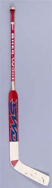 Jaroslav Halaks 2008-09 Montreal Canadiens Sher-Wood Game-Used Stick 