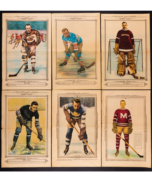 1928-32 "La Presse" Sport Picture Collection of 130 Including Hockey (43 with Hainsworth, Mantha, Shore, Conacher Bros, Benedict, Thompson, Jackson and Others), Baseball (15) and Other Sports (72)