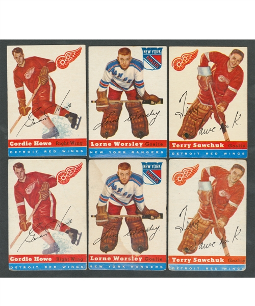 1954-55 Topps Hockey Complete 60-Card Sets (2)