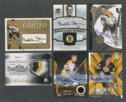 Bobby Orr Signed Boston Bruins Cards (5) Including 2004-05 ITG, 2006-07 The Cup Hardware Heroes, 2007-08 SPXtreme, 2008-09 The Cup & 2008-09 O-Pee-Chee Premier
