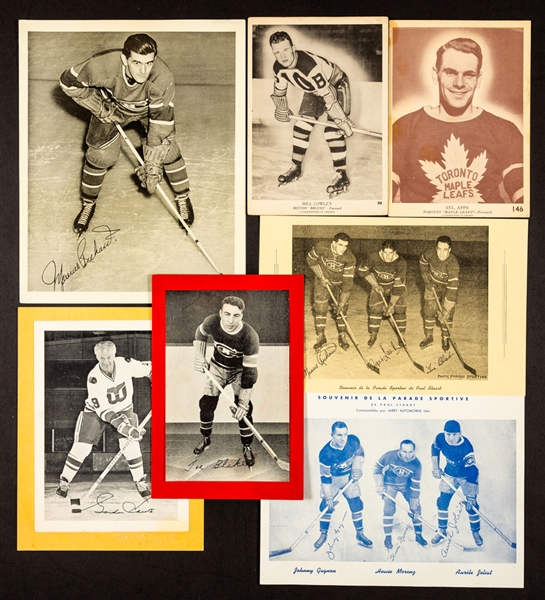 1934-67 Bee Hive Hockey Photos (65), 1945-54 Quaker Oats Hockey Photos (47) and Mid-1940s Parade Sportive Hockey Pictures (27)