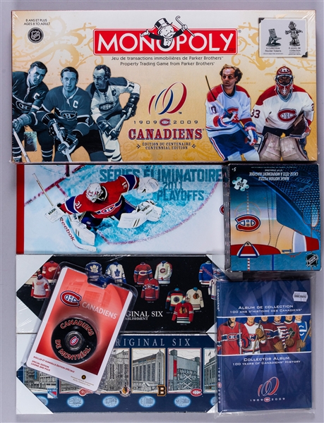 Montreal Canadiens & Other Teams Modern Memorabilia Collection Including Bobble Heads, Habs Centennial Items (Pins, Coins...), NHL Pin Sets and More!